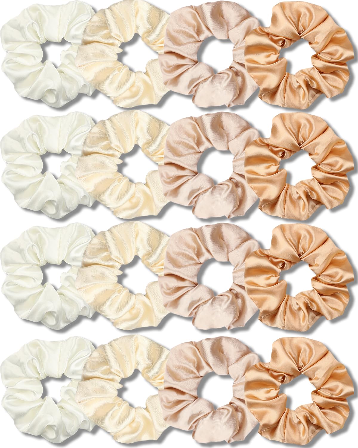IVARYSS front packaging showing 16 champagne scrunchies and neat display benefit