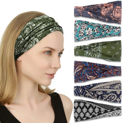 IVARYSS front view of six-pack headbands showing colors and fit benefit