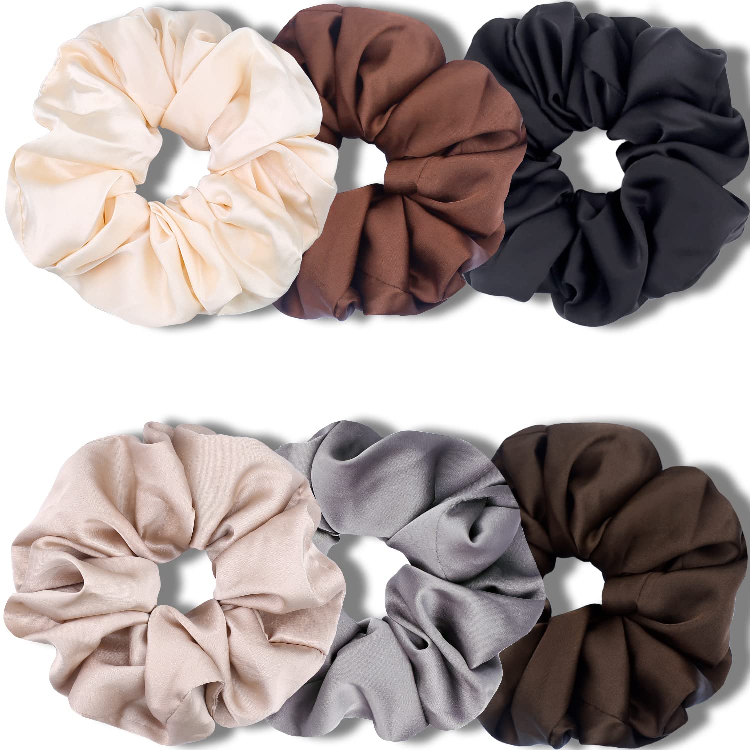 IVARYSS front packaging showing six neutral scrunchies and tidy presentation