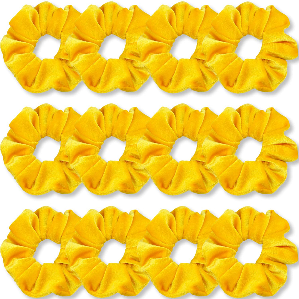 IVARYSS front view of yellow scrunchies pack showing quantity and color benefit