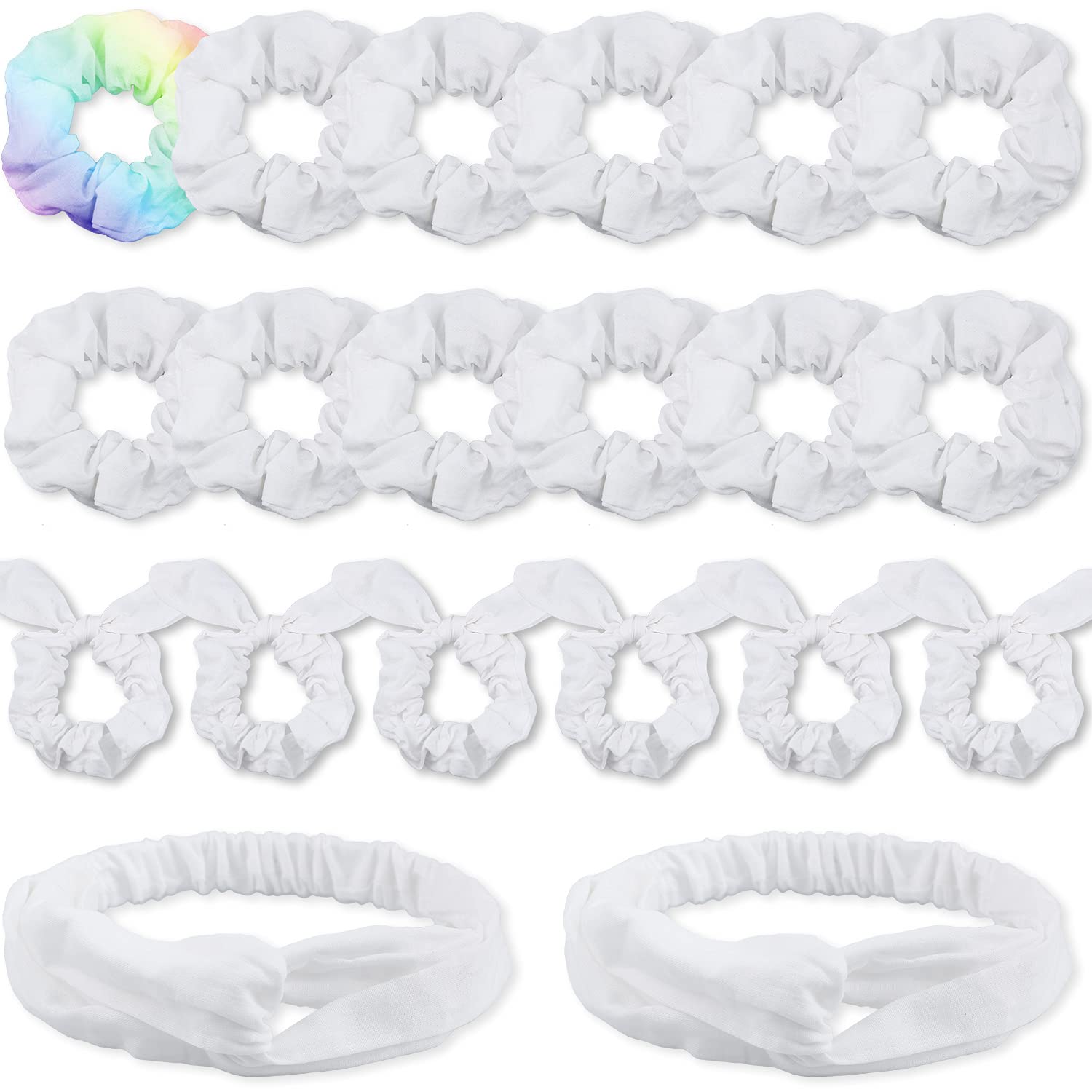 IVARYSS front packaging showing full 20-piece white hair accessory kit benefits