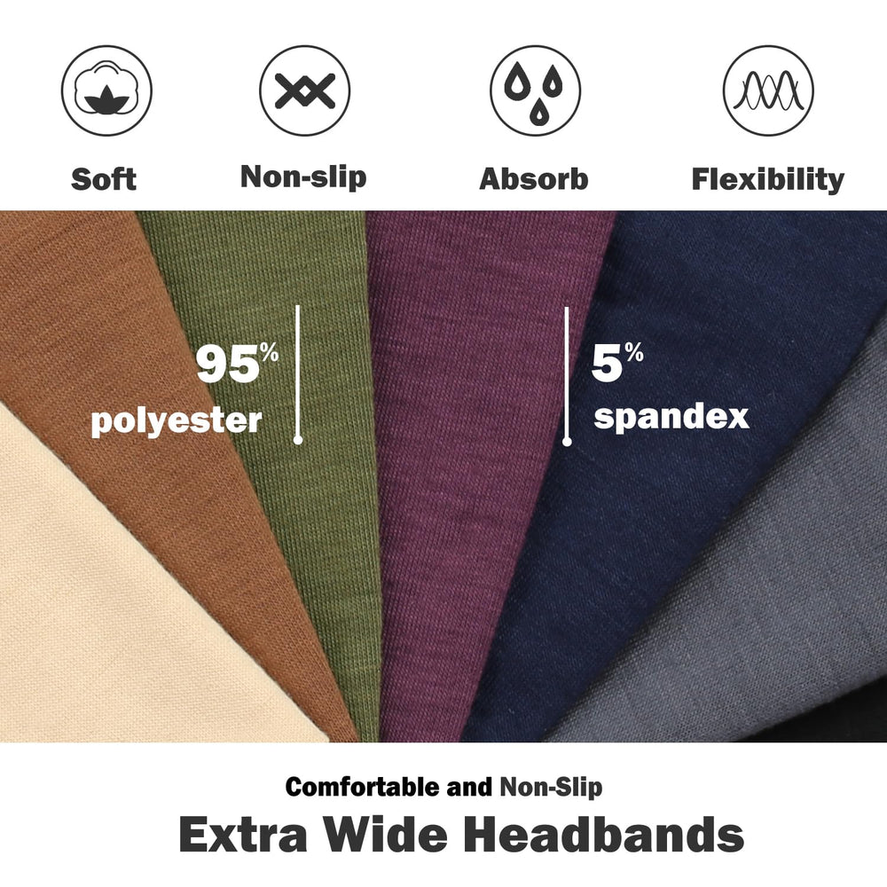 IVARYSS headband worn by model in white showing comfortable non-slip fit