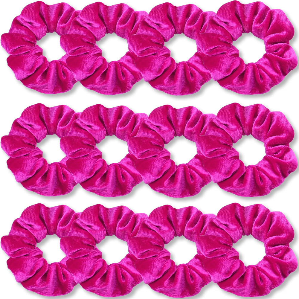 IVARYSS hot pink scrunchies front pack view showing vibrant color and value