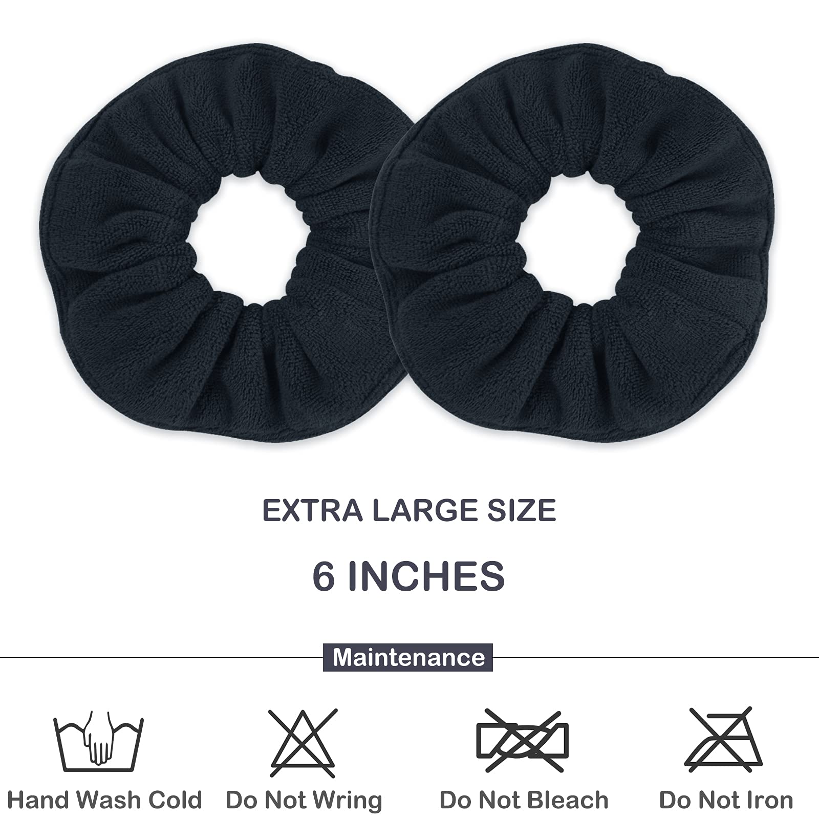 IVARYSS scrunchie securing wet ponytail after shower for quick dry