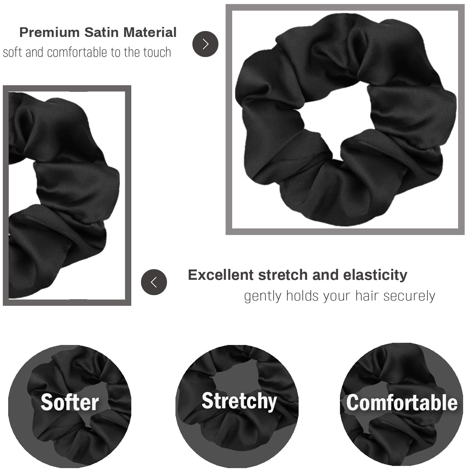 IVARYSS close-up of satin texture highlighting smooth fabric that reduces hair friction