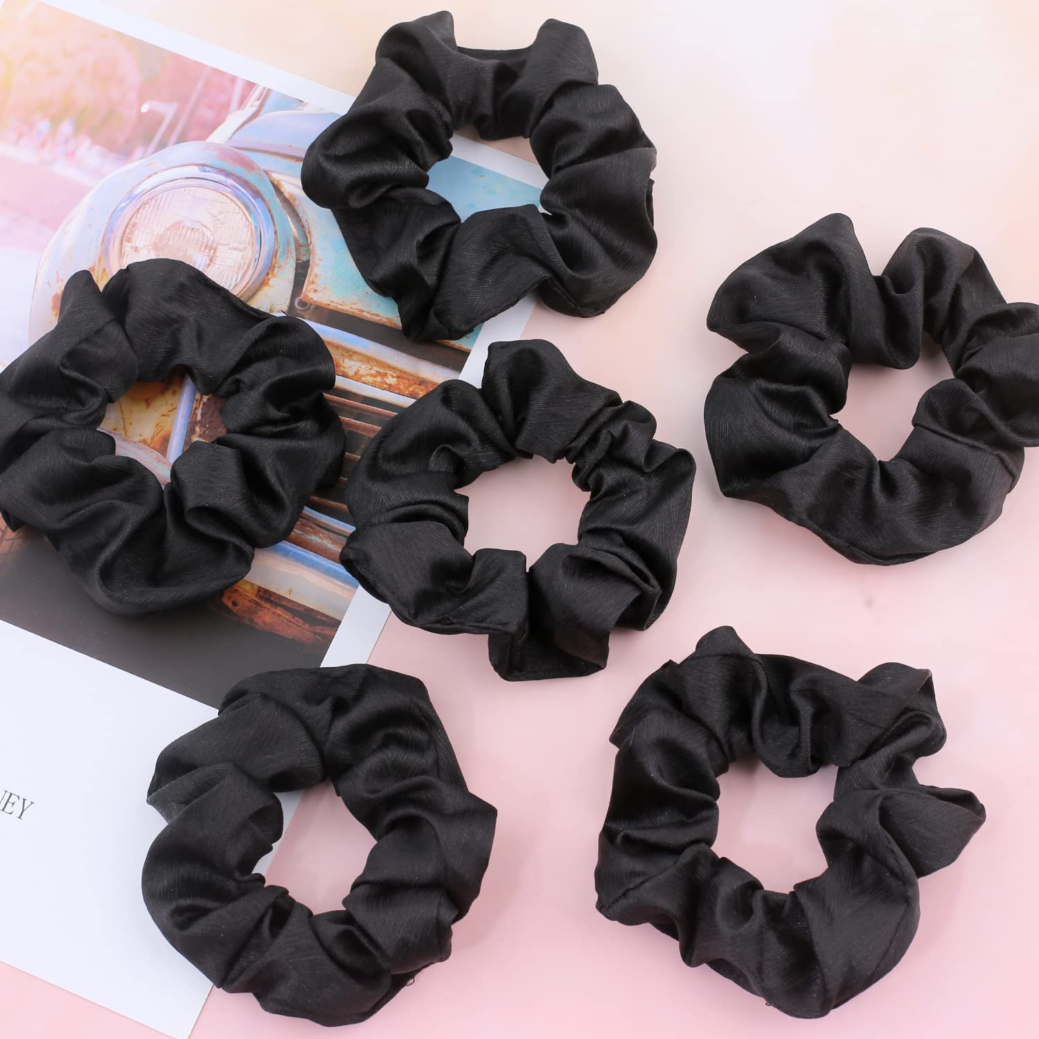 IVARYSS scrunchie holding a loose bun in curly hair demonstrating comfortable everyday styling