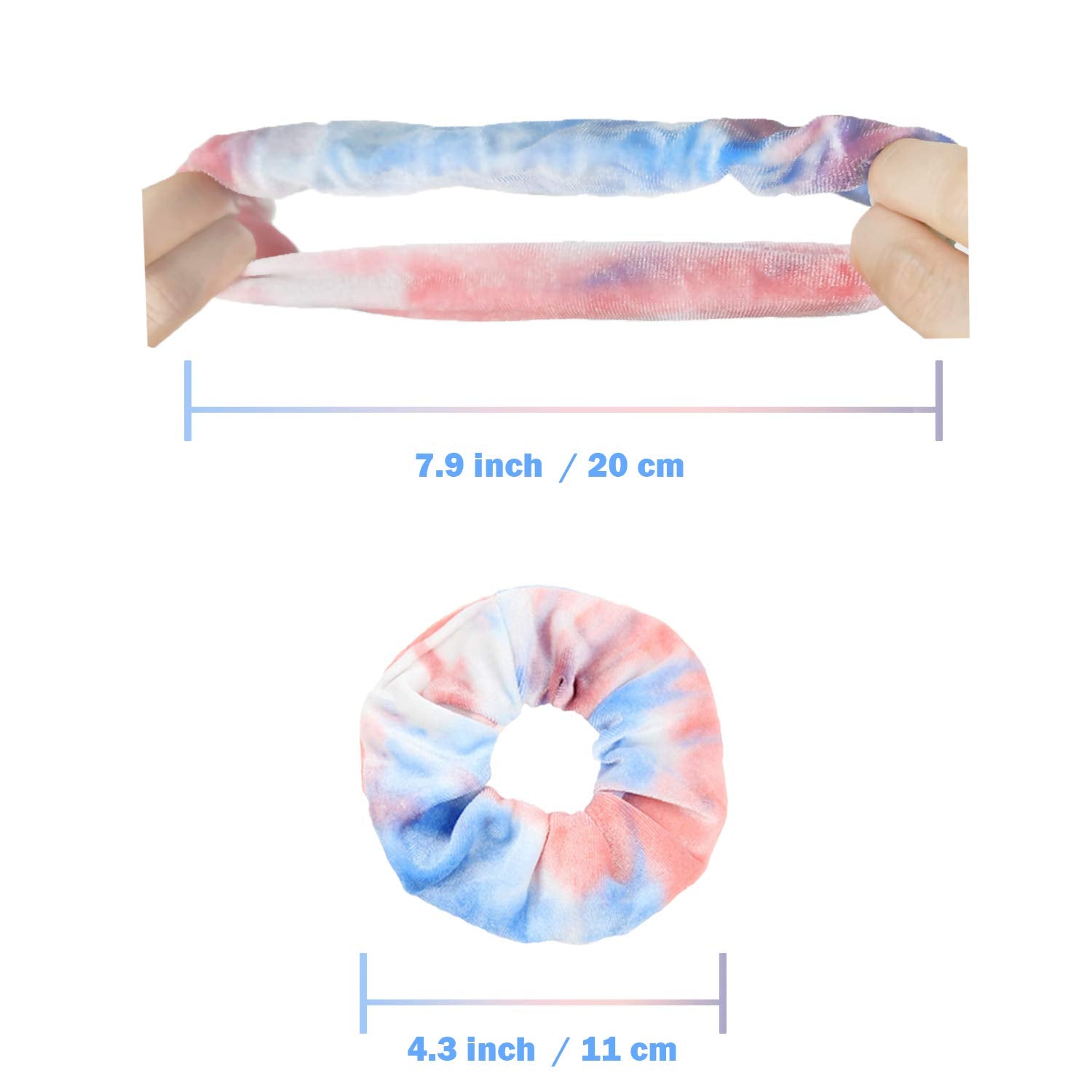 IVARYSS scrunchie held in hand showing size and easy carrying benefit