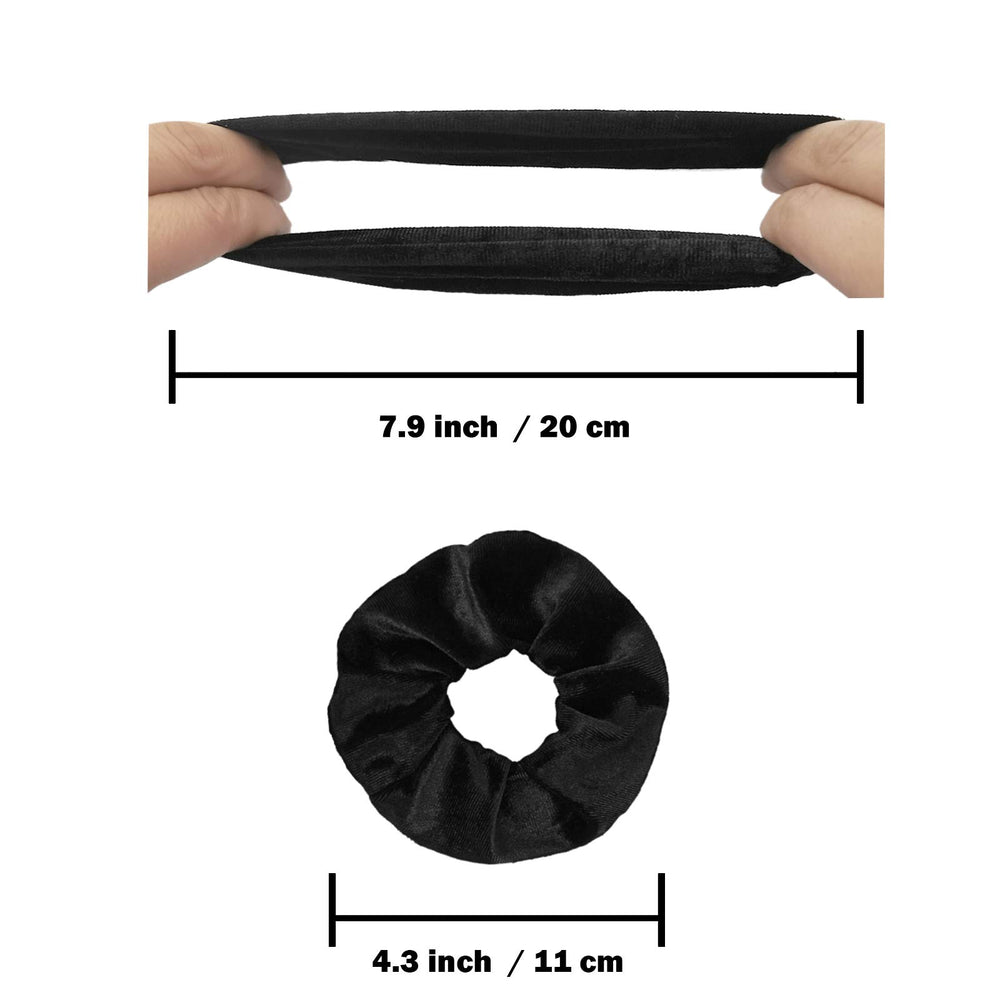 IVARYSS scrunchie stretched elastic detail demonstrates reliable stretch and strong hold