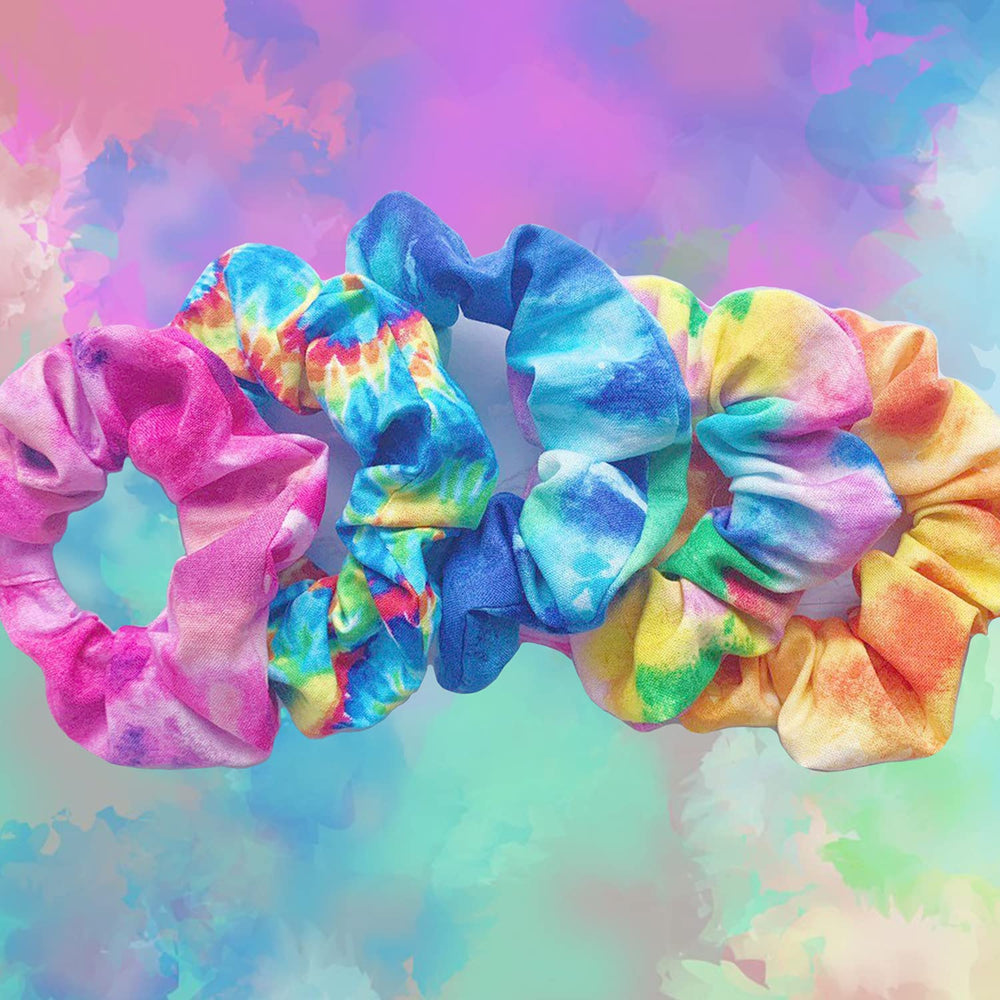 IVARYSS scrunchies in use in a ponytail showing secure comfortable hold