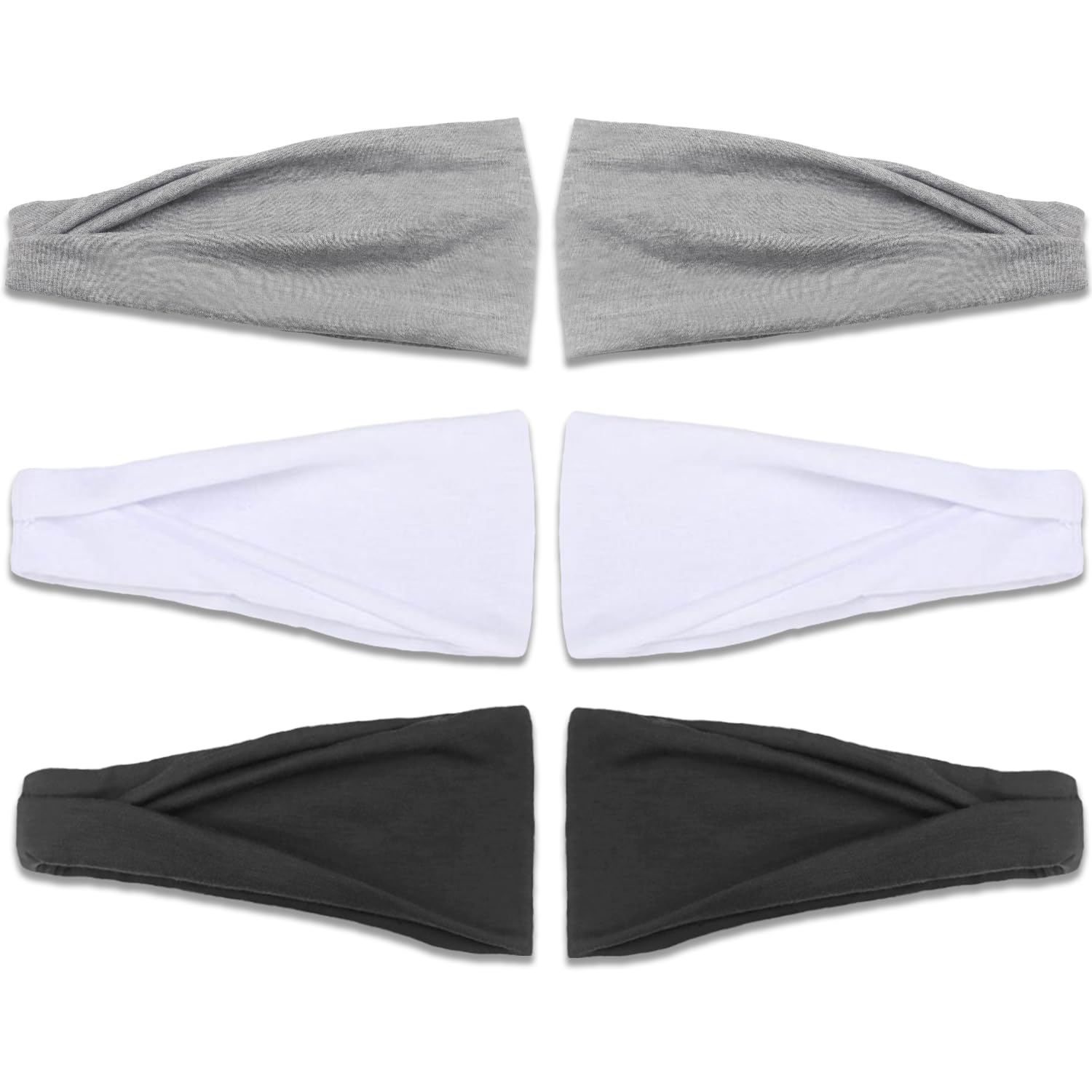 IVARYSS headband beside hand showing scale and wide 4-inch coverage for full forehead