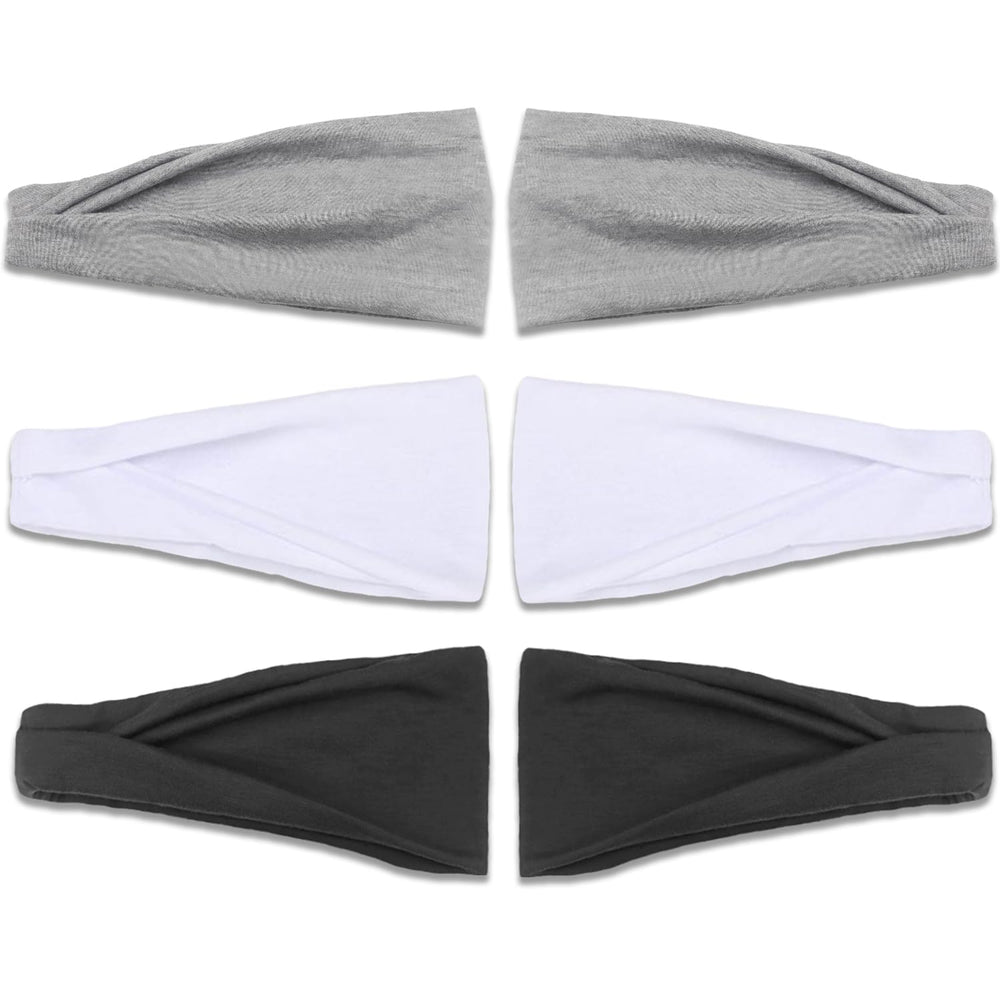 IVARYSS headband beside hand showing scale and wide 4-inch coverage for full forehead