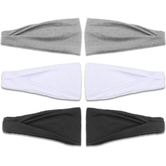 IVARYSS headband beside hand showing scale and wide 4-inch coverage for full forehead