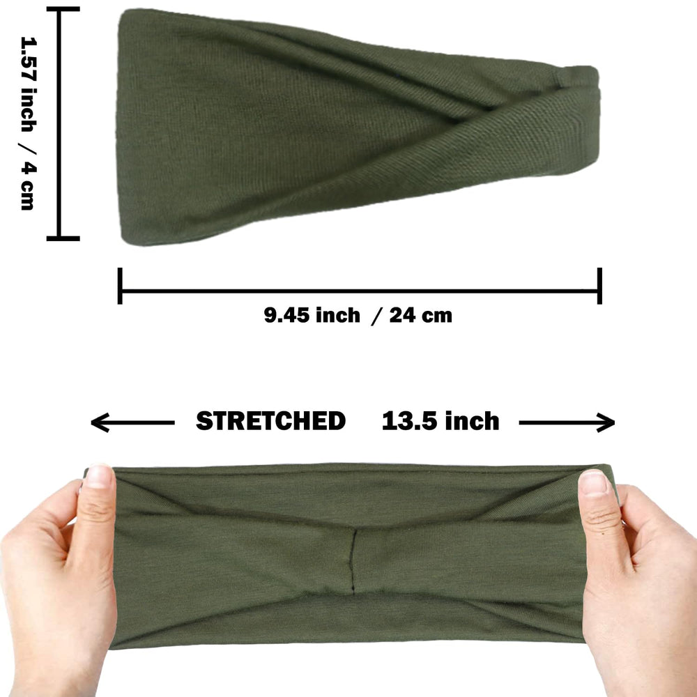 IVARYSS woman practicing yoga wearing headband that stays put during movement