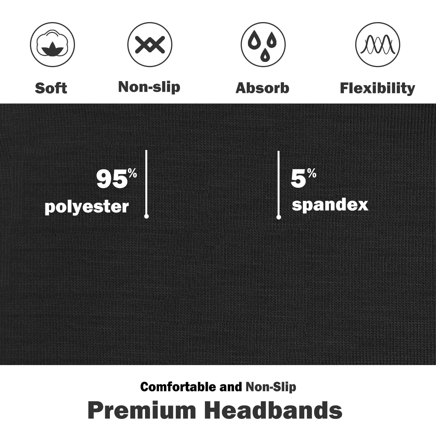 IVARYSS headband worn during yoga demonstrating secure non-slip fit for movement
