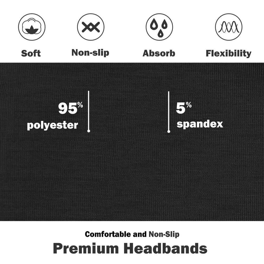 IVARYSS headband worn during yoga demonstrating secure non-slip fit for movement