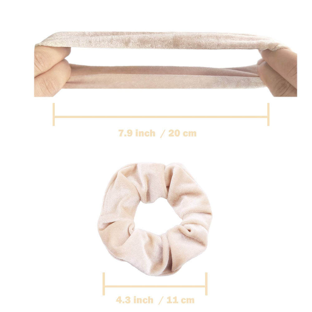 IVARYSS scrunchie worn in ponytail demonstrating secure hold without tugging