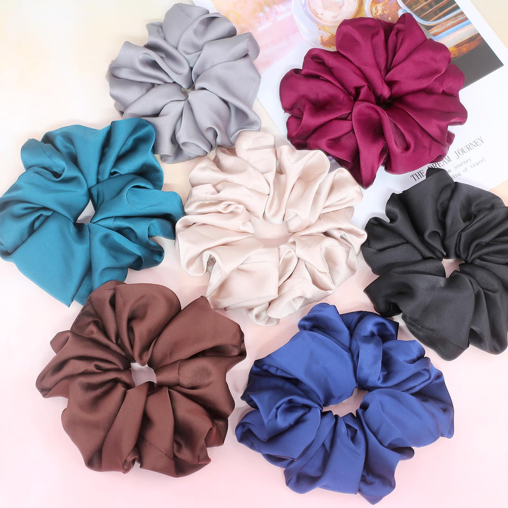 IVARYSS XL scrunchy on thick ponytail securing heavy hair comfortably