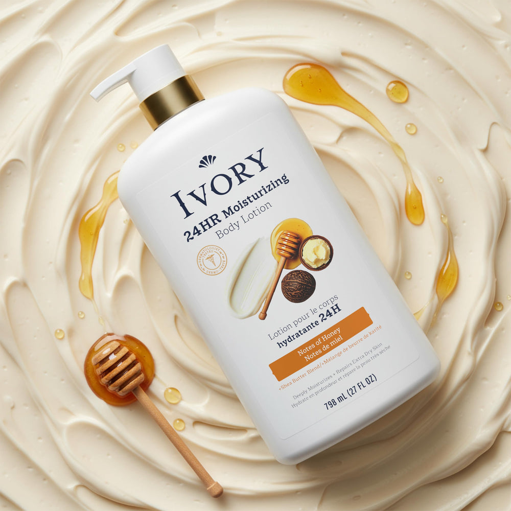 Back label of Ivory listing gentle formula and ingredient highlights