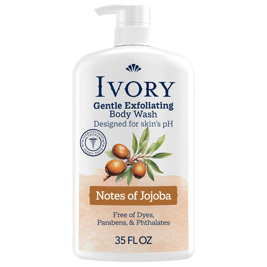 Ivory front bottle showing label and 35 oz size for trusted family cleansing