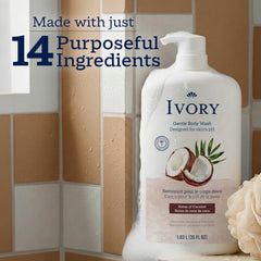 Ivory bottle in hand scale showing large 35 oz size convenience