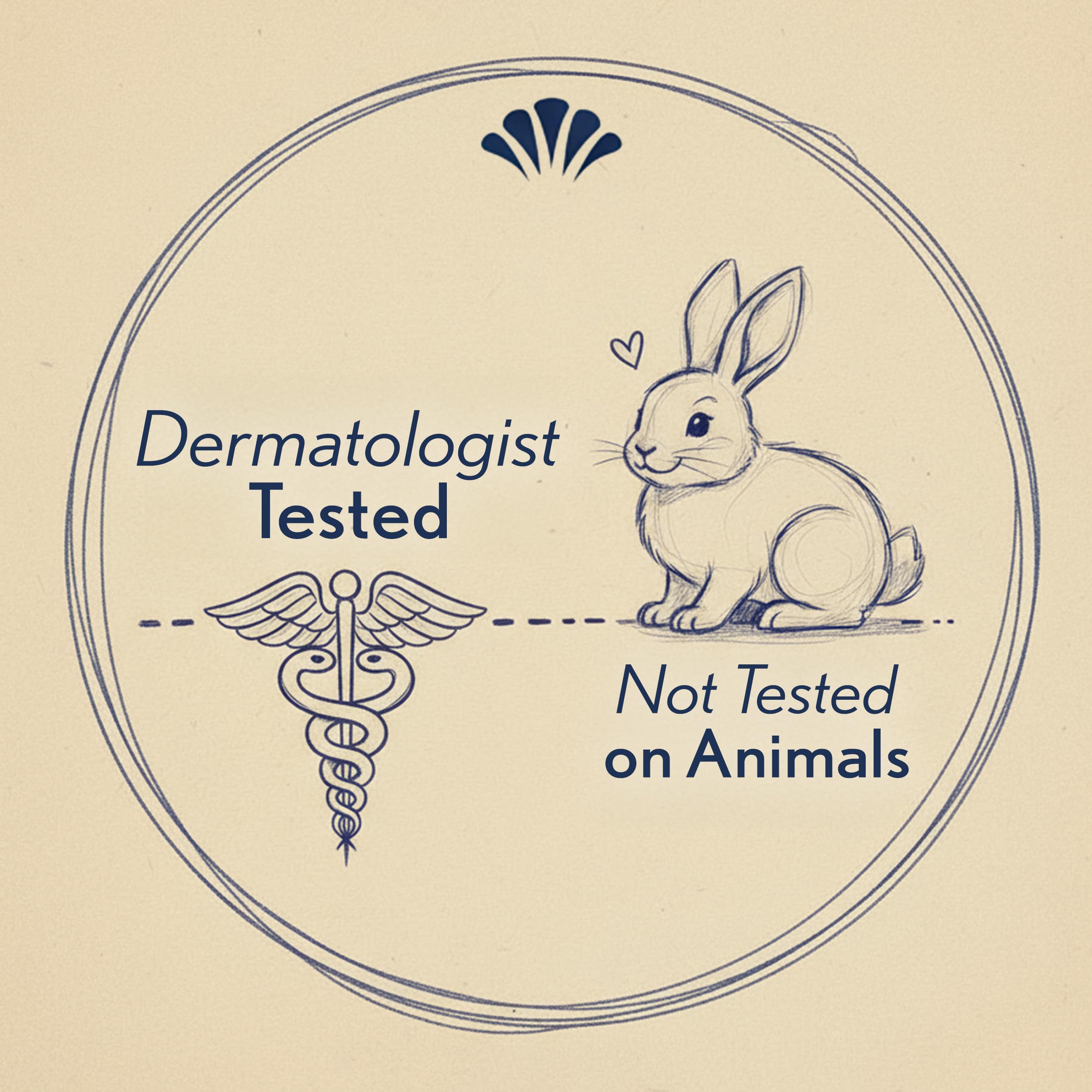 Close-up dermatologist-tested badge on Ivory label for trusted care