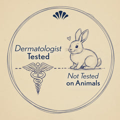 Close-up dermatologist-tested badge on Ivory label for trusted care