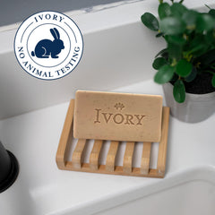 Ivory creamy lather in hand demonstrating rich foam for easy cleansing