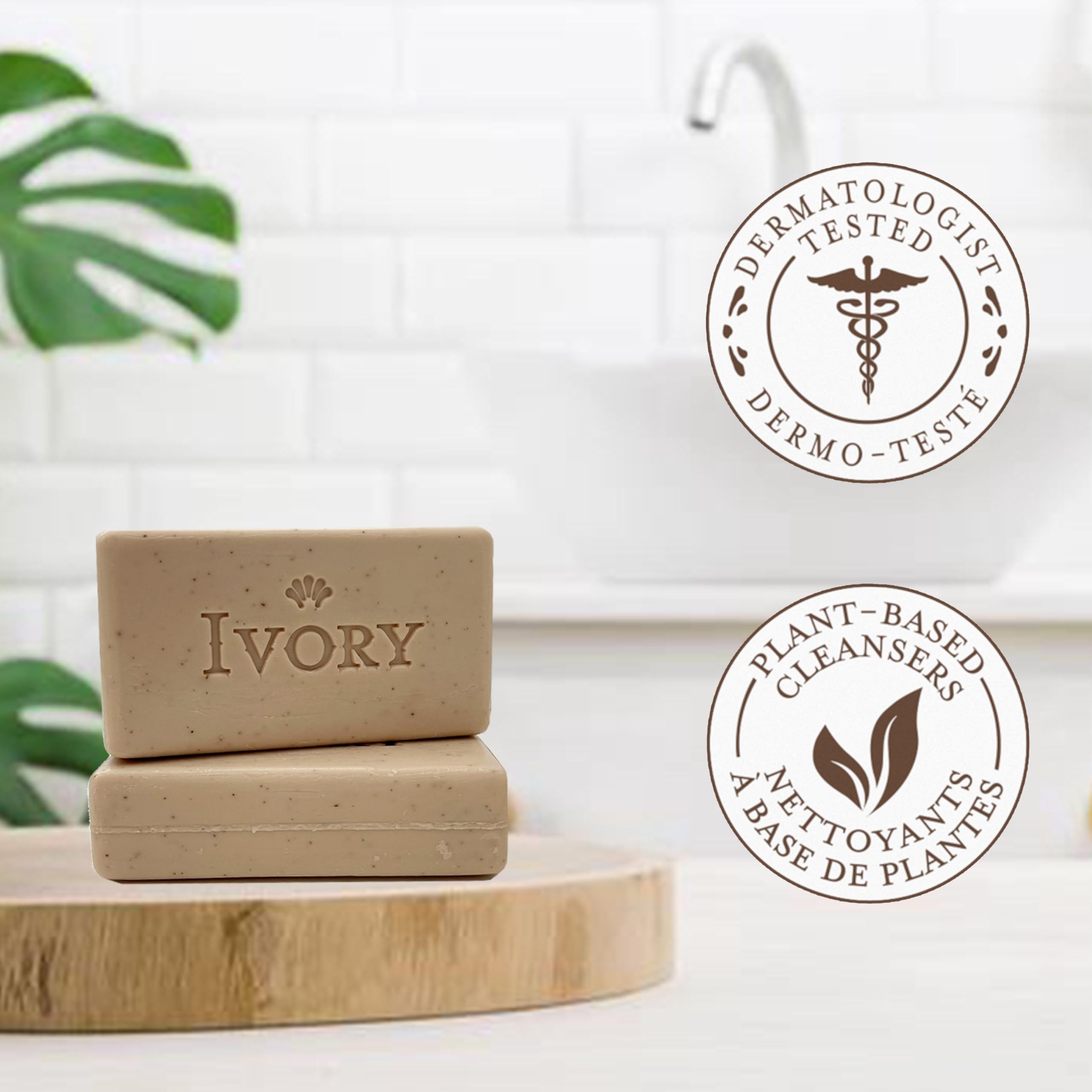 Ivory bar in hand size comparison illustrating compact, travel-friendly bar