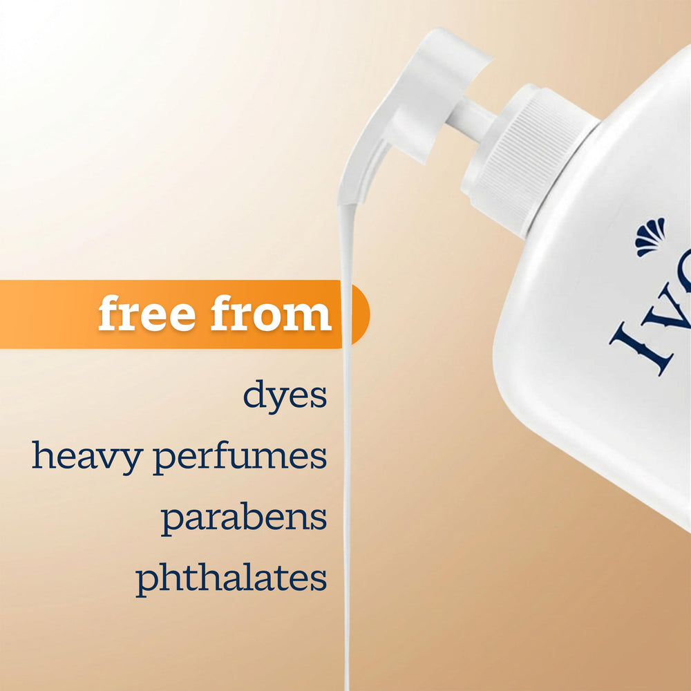 Ivory family in shower scene conveying safe, everyday family use