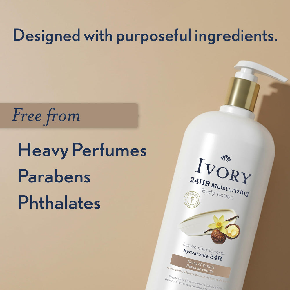 Ivory lotion used on elbows and knees to repair extra dry skin