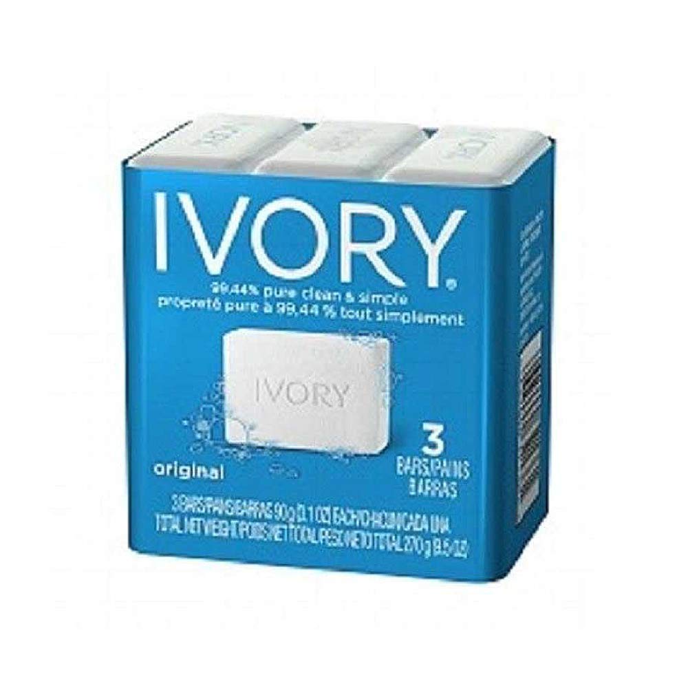 Ivory simply front packaging showing bar stack and clean minimal benefit