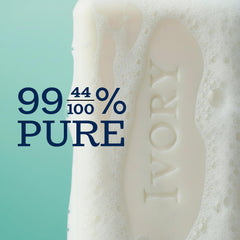 Ivory soap in hand for scale and easy family use benefit
