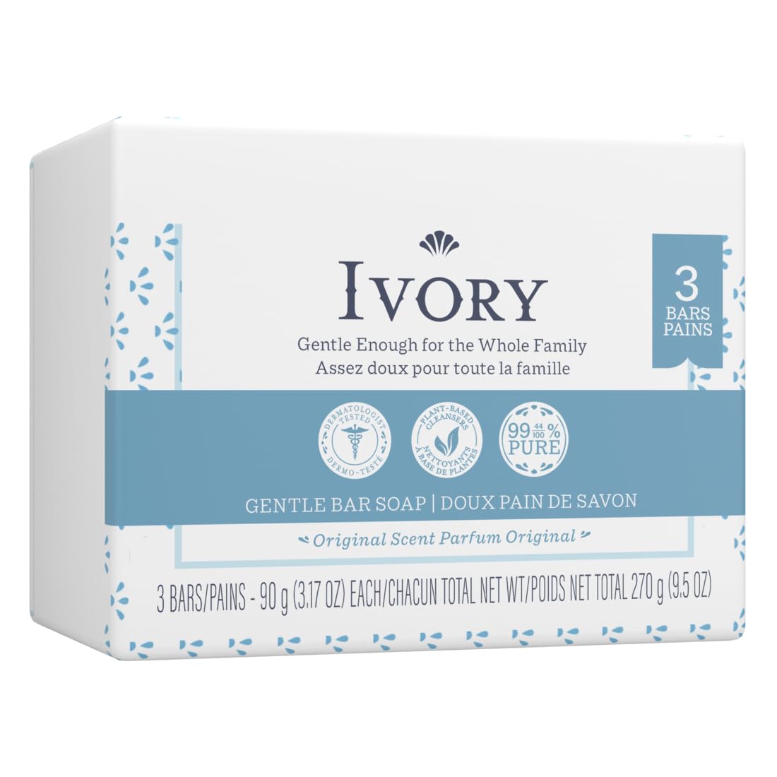 Procter & Gamble Ivory individually wrapped bar emphasizing hygienic handling