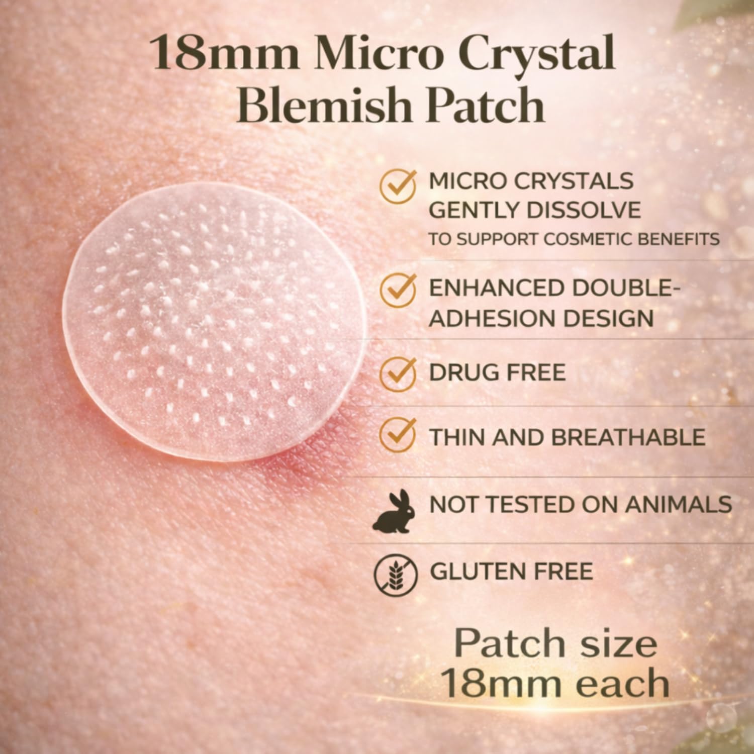 ivoryloom individually sealed patch opened for hygienic, ready-to-use benefit