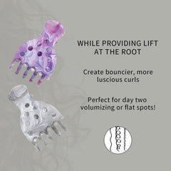 Ivyu clips placed for diffuser use to speed drying and lift