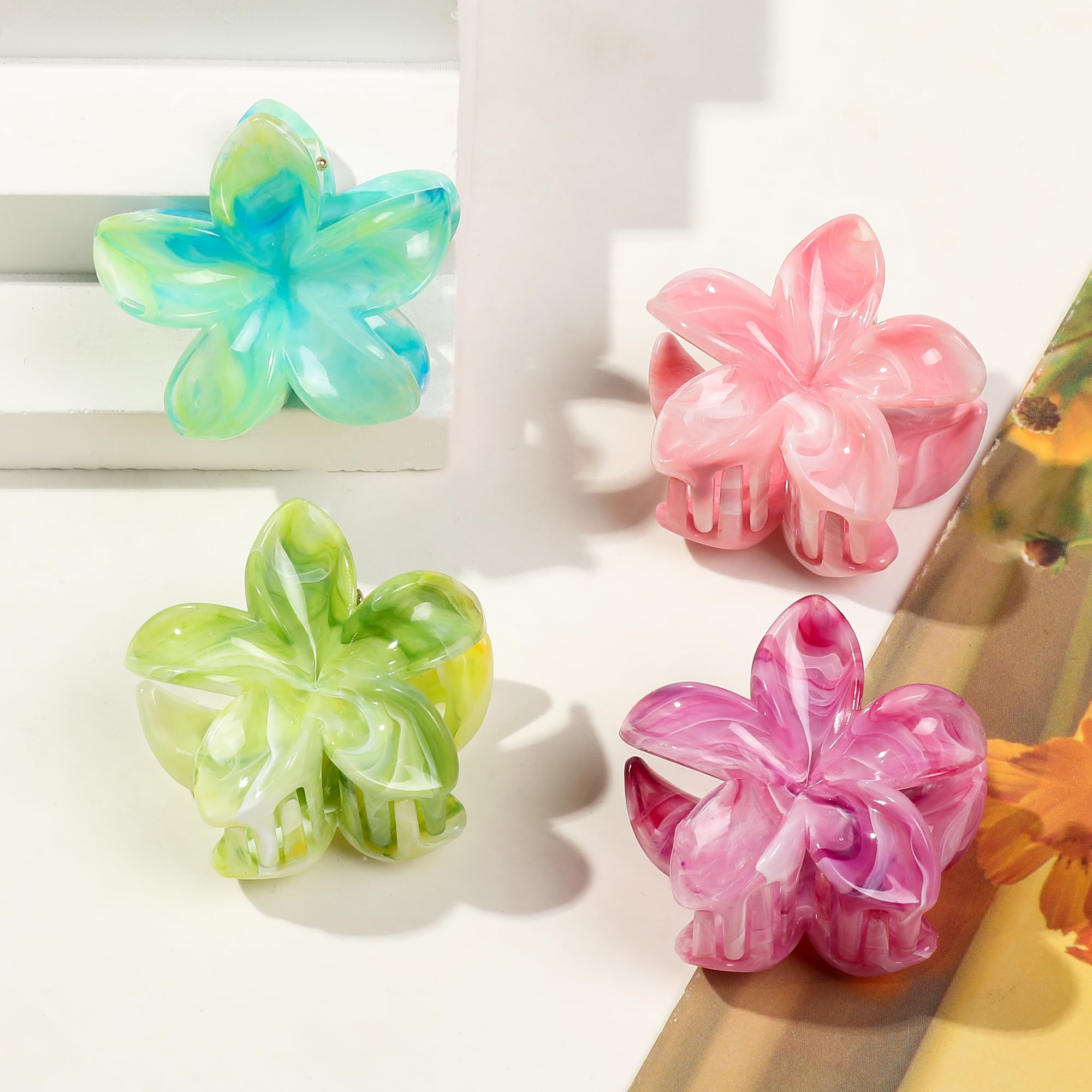 Ivyu clip holding fine hair half-up style, gentle on delicate strands
