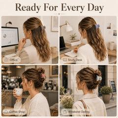 Ivyu clip holding half-up hairstyle demonstrating reliable hold benefit