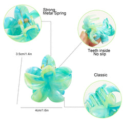 Ivyu clip securing a bun in thick hair, keeps heavy styles in place