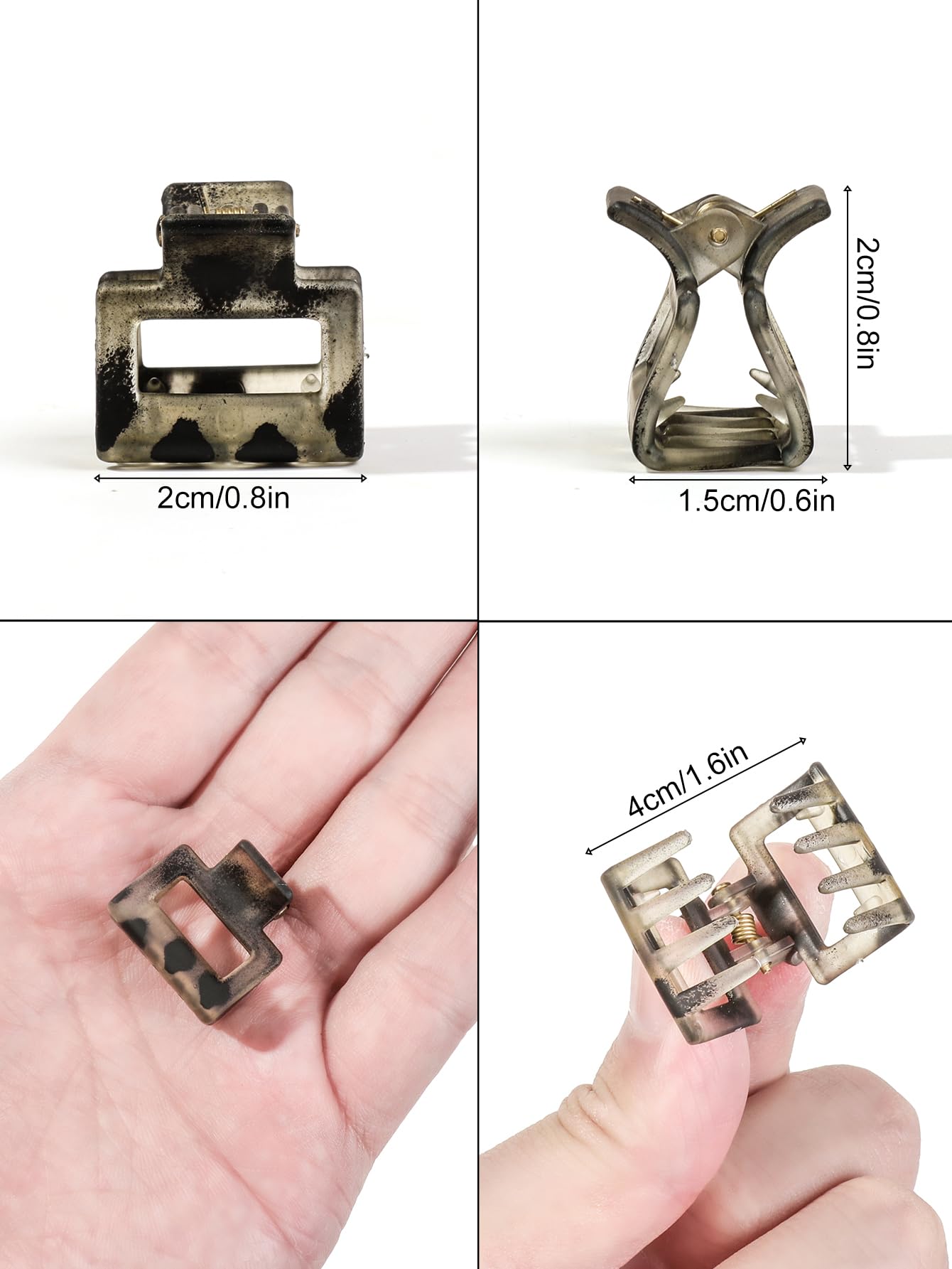Ivyu mini clips holding thin hair securely without pulling for comfortable wear