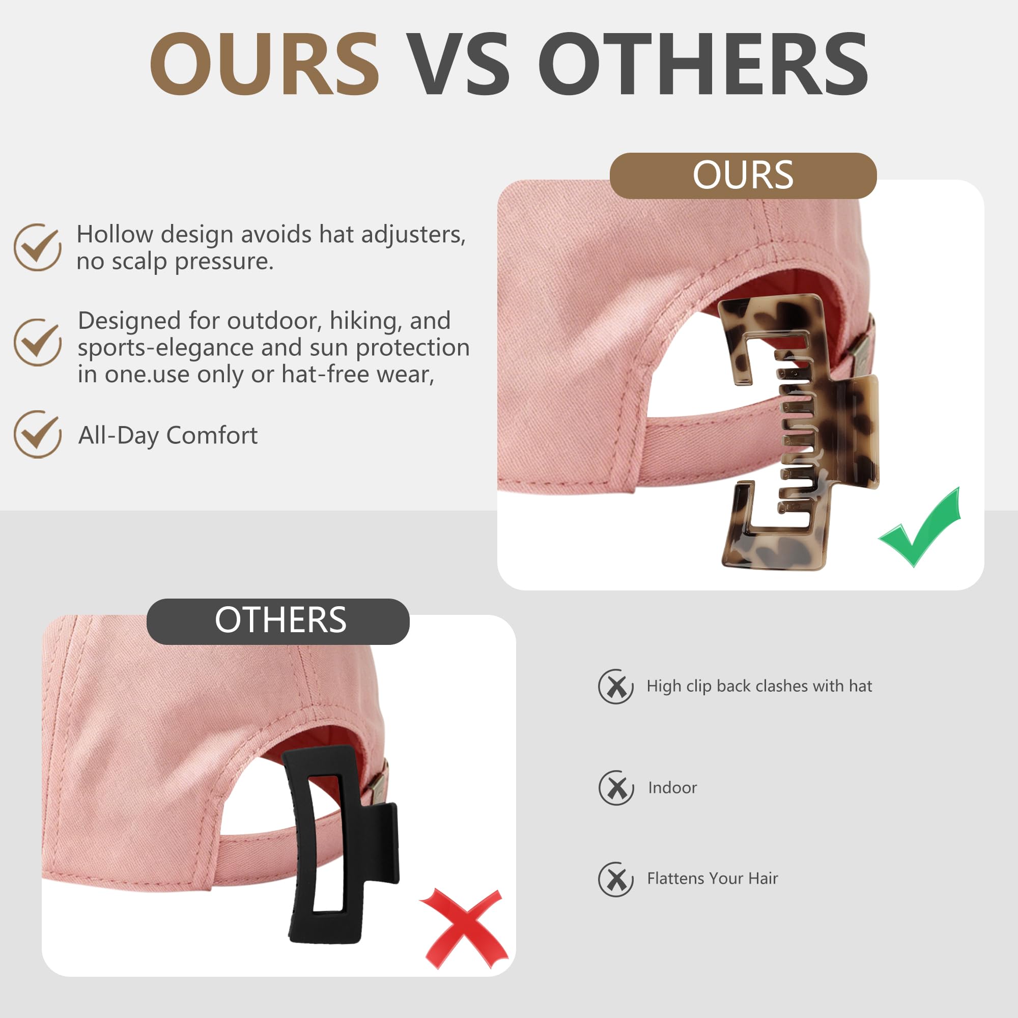 Ivyu open center close-up demonstrating strap-through design for comfort