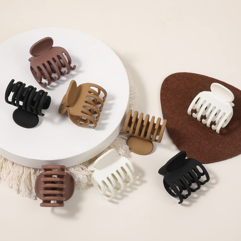 Ivyu four color variations laid flat, neutral tones match many outfits