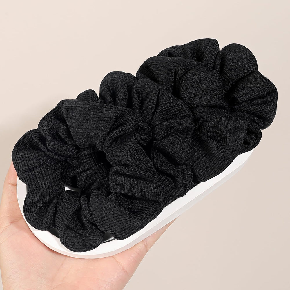 ivyu front packaging showing black scrunchies and brand, highlights elegant presentation and convenience
