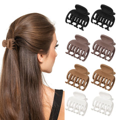 Ivyu front packaging showing eight matte small claw clips, easy storage benefit