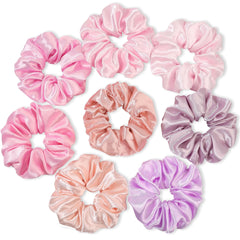 Ivyu front packaging showing satin scrunchie set and colors, attractive presentation benefit