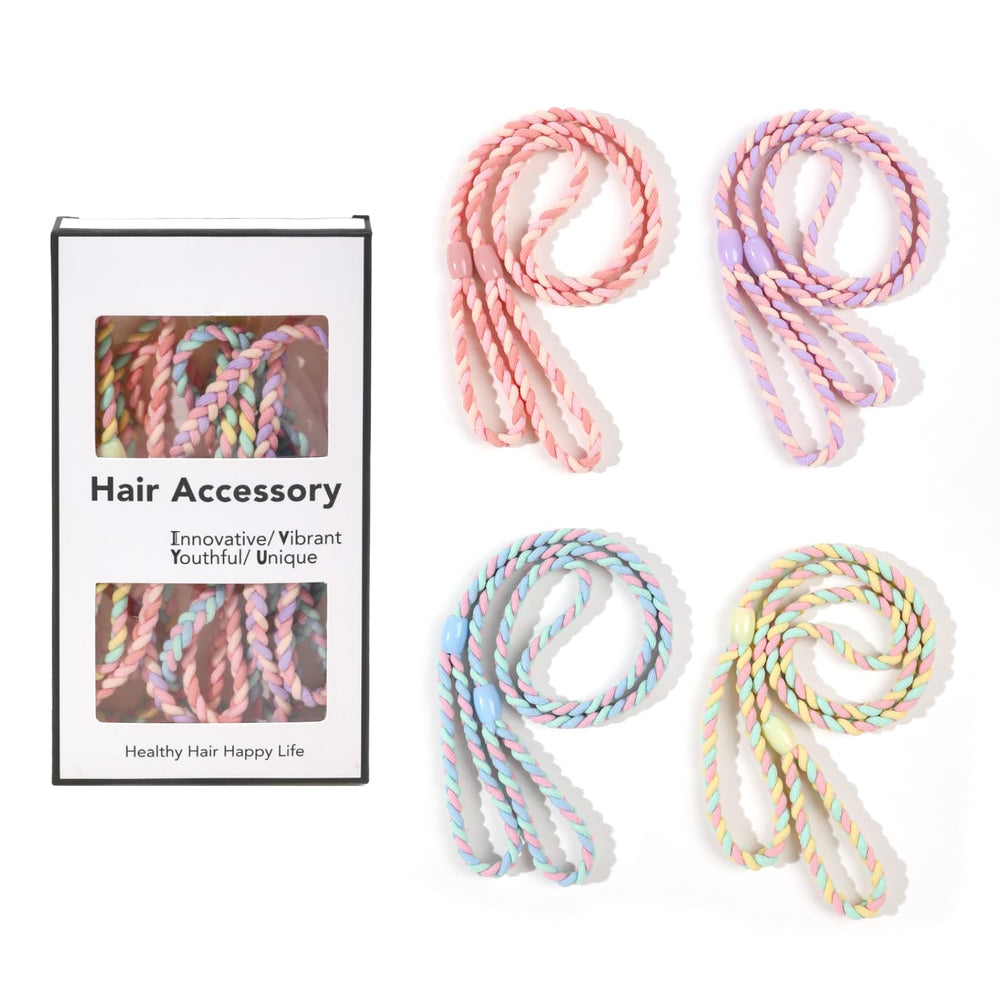 Ivyu front packaging showing four braided hair ties and product benefits