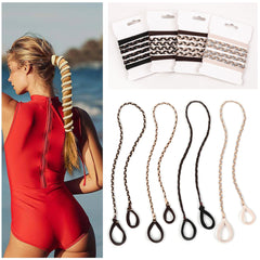 ivyu front packaging showing four colorful sport hair ties and clear benefit