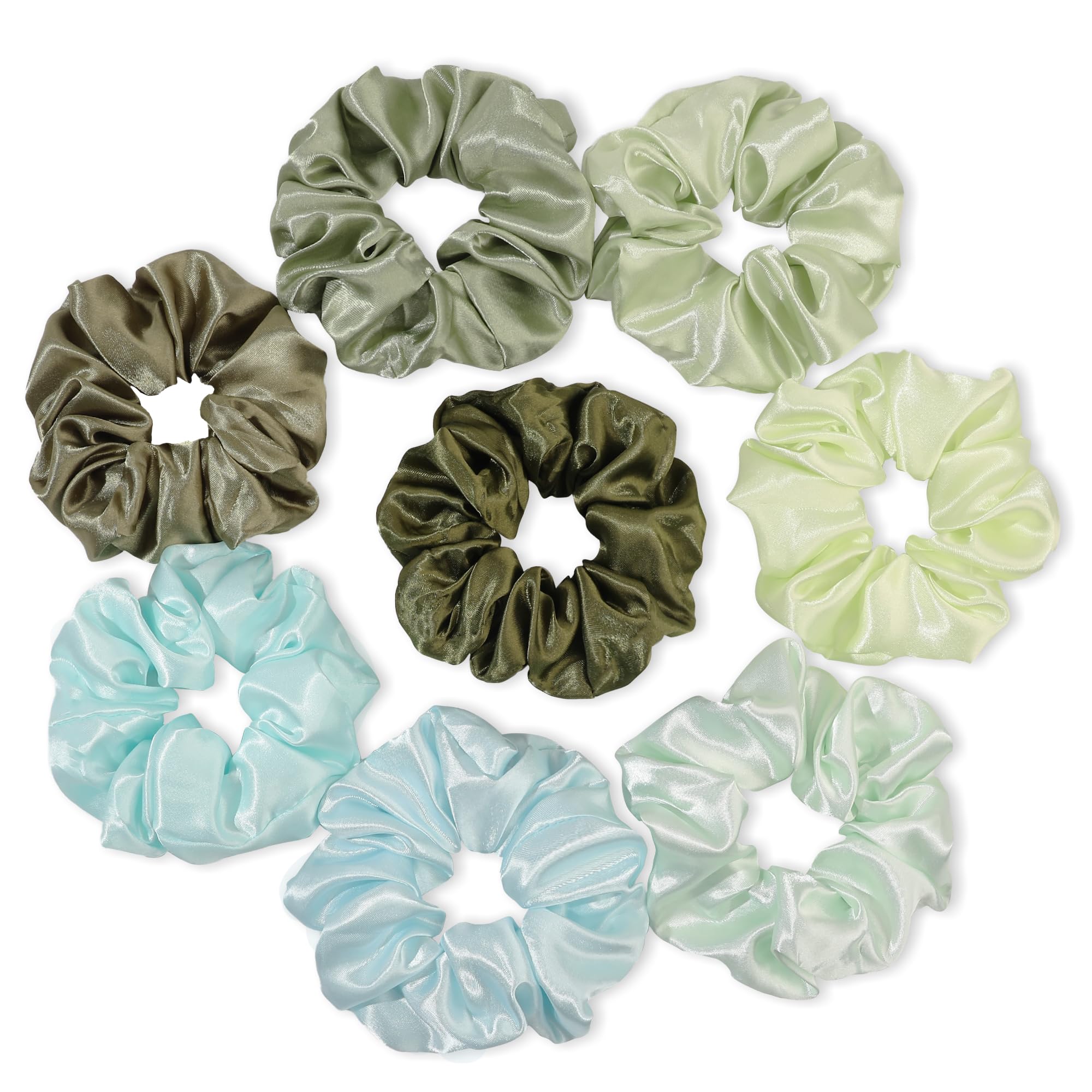 Ivyu front packaging showing four green scrunchies and neat presentation for gifting