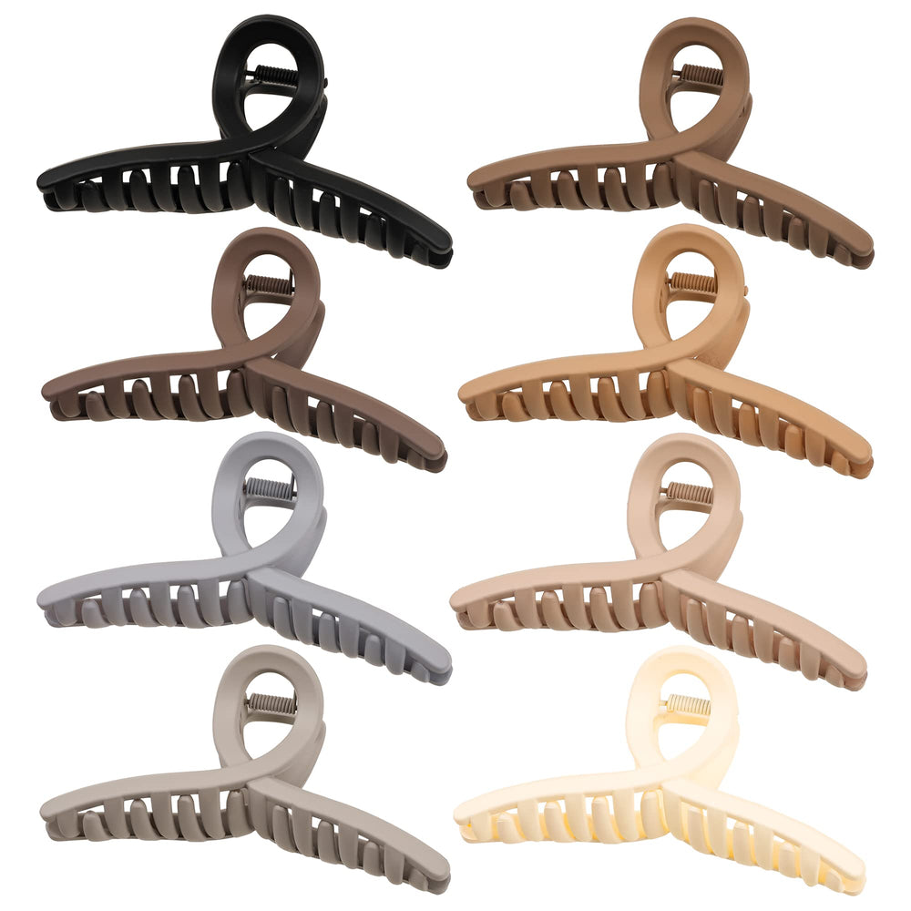 ivyu front packaging showing eight matte butterfly clips and gift box, convenient set