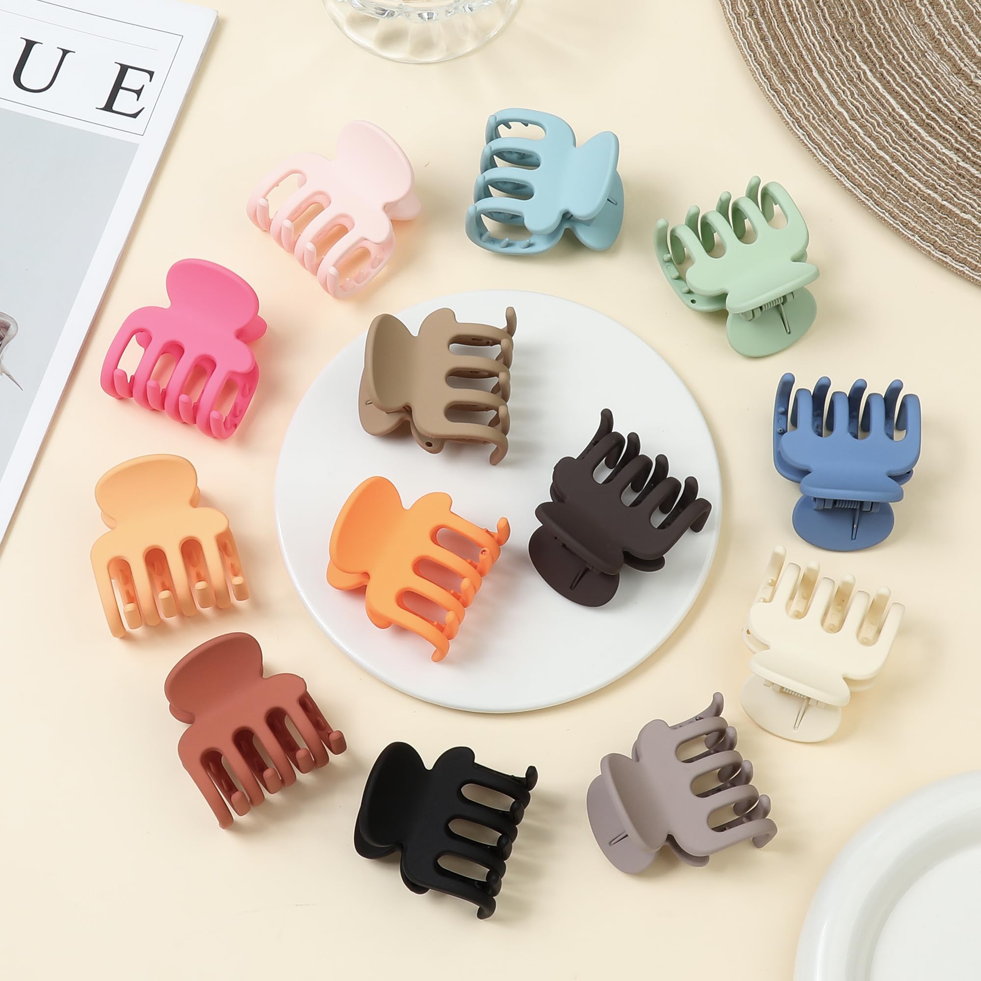 Ivyu clips on bathroom counter near makeup showing daily-use convenience benefit
