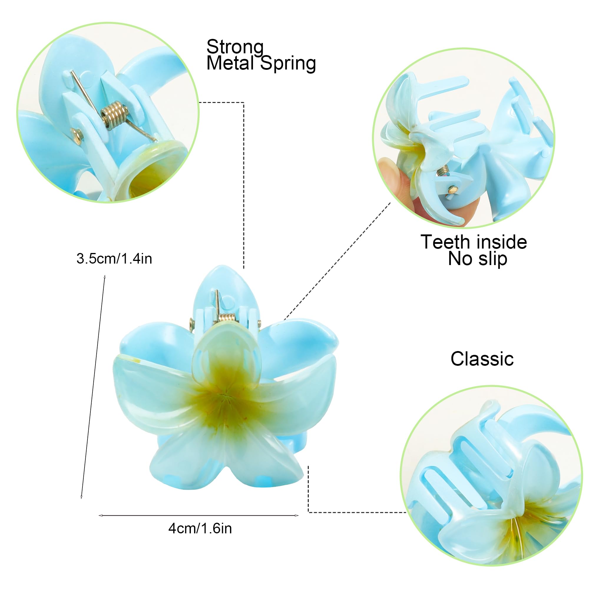 Ivyu clips worn at beach wedding offering tropical decorative flair